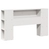 Tête de lit avec rangement blanc 135 cm bois massif de pin 629871629871