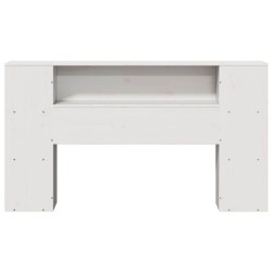 Tête de lit avec rangement blanc 135 cm bois massif de pin 629871629871