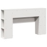Tête de lit avec rangement blanc 135 cm bois massif de pin 629871629871
