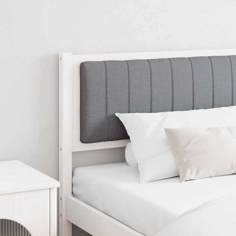 Tête de lit capitonnée avec tête de lit Blanc 200 cm Pin massif 629875629875