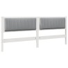 Tête de lit capitonnée avec tête de lit Blanc 200 cm Pin massif 629875629875