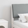 Tête de lit capitonnée Gris clair 200 cm Pin massif 629876629876