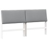 Tête de lit capitonnée Gris clair 200 cm Pin massif 629876629876