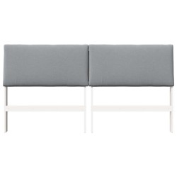 Tête de lit capitonnée Gris clair 200 cm Pin massif 629876629876