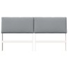 Tête de lit capitonnée Gris clair 200 cm Pin massif 629876629876