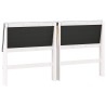 Tête de lit capitonnée Gris clair 200 cm Pin massif 629876629876