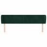 Tête de lit avec oreilles Vert foncé 203x23x78/88 cm Velours 629878629878