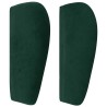 Tête de lit avec oreilles Vert foncé 203x23x78/88 cm Velours 629878629878