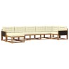 Ensemble de canapés d'extérieur 7 pcs Naturel et Crème 629880629880