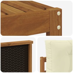Ensemble de canapés d'extérieur 7 pcs Naturel et Crème 629880629880