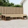 Ensemble de canapés d'extérieur 7 pcs Naturel et Beige 629882629882
