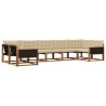 Ensemble de canapés d'extérieur 7 pcs Naturel et Beige 629882629882