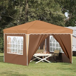 Tente de fête pop-up 288 x 288 x 245 cm Beige Tissu Oxford 629883629883