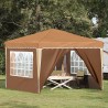 Tente de fête pop-up 288 x 288 x 245 cm Beige Tissu Oxford 629883629883