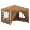 Tente de fête pop-up 288 x 288 x 245 cm Beige Tissu Oxford 629883629883