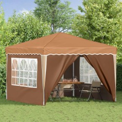 Tente de fête pop-up 288 x 288 x 245 cm Beige Tissu Oxford 629883629883