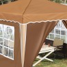 Tente de fête pop-up 288 x 288 x 245 cm Beige Tissu Oxford 629883629883