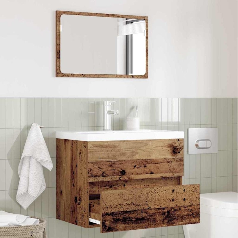 Ensemble de mobilier de salle de bain 2 pcs Bois Ancien 629887629887