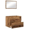 Ensemble de mobilier de salle de bain 2 pcs Bois Ancien 629887629887