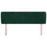Tête de lit avec oreilles Vert foncé 147x23x78/88 cm Velours 629888629888