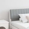 Tête de lit capitonnée Gris clair 200 cm Pin massif 629889629889