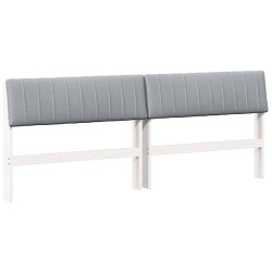 Tête de lit capitonnée Gris clair 200 cm Pin massif 629889629889