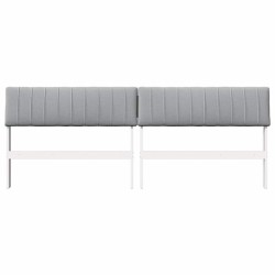 Tête de lit capitonnée Gris clair 200 cm Pin massif 629889629889