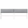 Tête de lit capitonnée Gris clair 200 cm Pin massif 629889629889