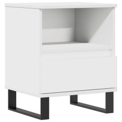 Table de chevet Blanc 40x35x50 cm Bois d’ingénierie 629898629898