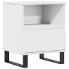 Table de chevet Blanc 40x35x50 cm Bois d’ingénierie 629898629898
