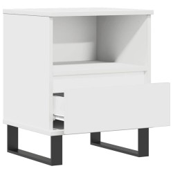 Table de chevet Blanc 40x35x50 cm Bois d’ingénierie 629898629898
