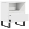 Table de chevet Blanc 40x35x50 cm Bois d’ingénierie 629898629898