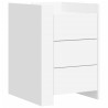 Table de chevet blanc 45x50x65 cm bois d'ingénierie 629899629899