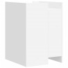 Table de chevet blanc 45x50x65 cm bois d'ingénierie 629899629899