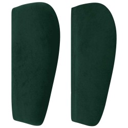 Tête de lit avec oreilles Vert foncé 147x23x78/88 cm Velours 629902629902