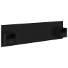 Tête de lit avec armoire 3 pcs Chêne noir Bois d'ingénierie 629903629903