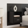 Tête de lit avec armoire 3 pcs Chêne noir Bois d'ingénierie 629903629903