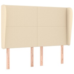 Tête de lit avec oreilles Crème 147x23x118/128 cm Tissu 629905629905
