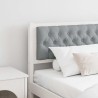Tête de lit Autre Blanc et gris clair 200 cm Bois massif en pin 629906629906