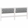 Tête de lit Autre Blanc et gris clair 200 cm Bois massif en pin 629906629906