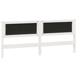 Tête de lit Autre Blanc et gris clair 200 cm Bois massif en pin 629906629906