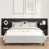 Tête de lit avec armoire 3 pcs Chêne noir Bois d'ingénierie 629907629907