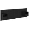 Tête de lit avec armoire 3 pcs Chêne noir Bois d'ingénierie 629909629909