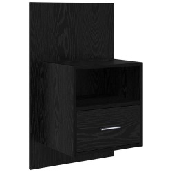 Tête de lit avec armoire 3 pcs Chêne noir Bois d'ingénierie 629909629909