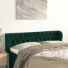 Tête de lit avec oreilles Vert foncé 147x23x78/88 cm Velours 629912629912