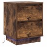 Cabinet de chevet avec tiroir Chêne fumé 39 x 34,5 x 50 cm 629918629918
