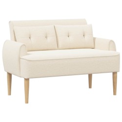 Canapé love seat avec capitonnage en boutons Crème Bouclé 629920629920