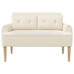 Canapé love seat avec capitonnage en boutons Crème Bouclé 629920629920