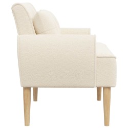 Canapé love seat avec capitonnage en boutons Crème Bouclé 629920629920