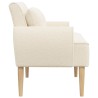 Canapé love seat avec capitonnage en boutons Crème Bouclé 629920629920